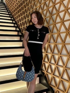 「Guess（ゲス）のアイテム（ワンピース）」を使った、GUESS JAPANさん（レディース・155cm）の秋コーディネート