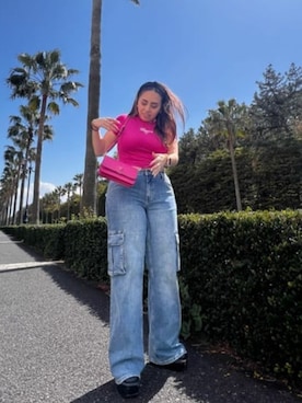 「Guess（ゲス）のアイテム（アクセサリー）」を使った、GUESS JAPANさん（レディース・153cm）の春コーディネート