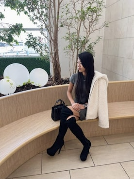 「Guess（ゲス）のアイテム（ブルゾン）」を使った、GUESS JAPANさん（レディース・157cm）の秋コーディネート
