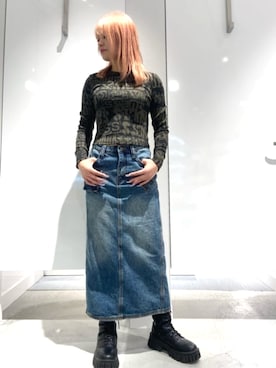 「Guess（ゲス）のアイテム（その他トップス）」を使った、GUESS JAPANさん（レディース・158cm）の春コーディネート
