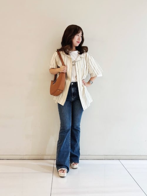 【ホワイト(PWMU)】GUESS 半袖シャツ (M)SS Cooper Stripe Shirt SS Cooper Stripe Shirt 半袖シャツ | GUESS(ゲス) JAPAN 公式