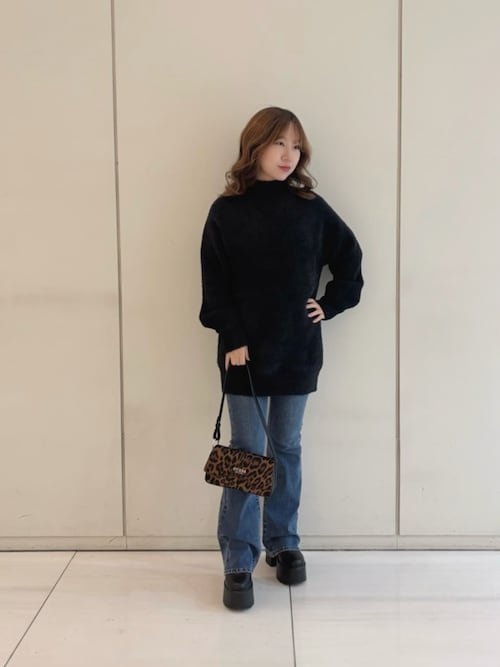 M-Tone Flare Brush Cut Denim Pants