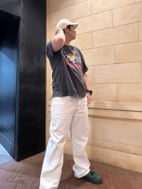 「Guess（ゲス）のアイテム（帽子）」を使った、GUESS JAPANさん（メンズ・178cm）の夏コーディネート