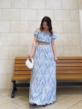 「Guess（ゲス）のアイテム（その他トップス）」を使った、GUESS JAPANさん（レディース・158cm）の春コーディネート