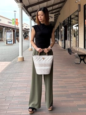 「アイテム（ハンドバッグ）」を使った、GUESS JAPANさん（メンズ・163cm）の夏コーディネート