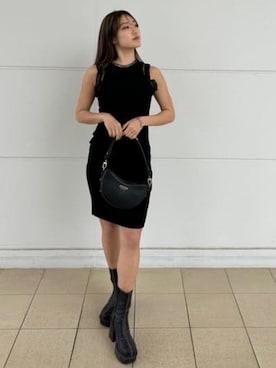 「タイトワンピース」｜GUESS JAPANさん（レディース・163cm）の夏コーディネート