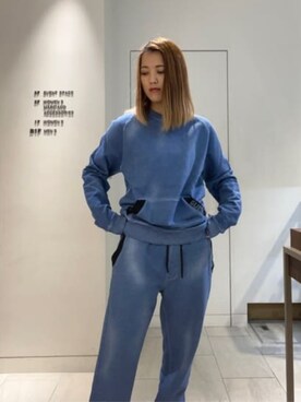 「Guess（ゲス）のアイテム（スウェットパンツ）」を使った、GUESS JAPANさん（レディース・158cm）の夏コーディネート