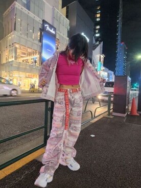 「Guess（ゲス）のアイテム（デニムジャケット）」を使った、GUESS JAPANさん（レディース・160cm）の冬コーディネート