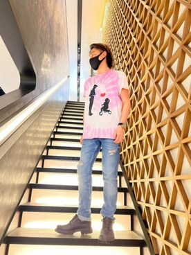 GUESS JAPANさん（メンズ・165cm）の春コーディネート