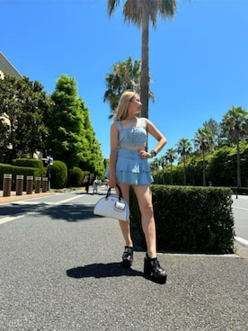 「フェスコーデ」｜「アイテム（その他トップス）」を使った、GUESS JAPANさん（レディース・164cm）の夏コーディネート