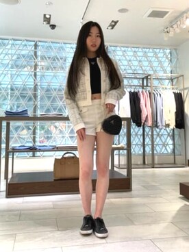 「Guess（ゲス）のアイテム（その他トップス）」を使った、GUESS JAPANさん（レディース・161cm）の春コーディネート