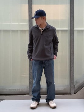 「アイテム（アンダーウェア）」を使った、GUESS JAPANさん（メンズ・165cm）の冬コーディネート