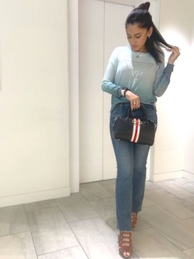 「Guess（ゲス）のアイテム（その他トップス）」を使った、GUESS JAPANさん（レディース・170cm）の夏コーディネート