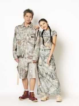 「Guess（ゲス）のアイテム（スカート）」を使った、GUESS JAPANさん（レディース・157cm）の夏コーディネート