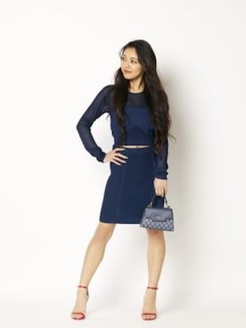 「Guess（ゲス）のアイテム（その他トップス）」を使った、GUESS JAPANさん（レディース・157cm）の春コーディネート