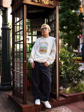 GUESS JAPANさん（メンズ・170cm）の秋コーディネート