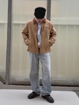 「アイテム（アンダーウェア）」を使った、GUESS JAPANさん（メンズ・165cm）の秋コーディネート