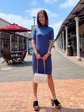 「Guess（ゲス）のアイテム（ワンピース）」を使った、GUESS JAPANさん（レディース・163cm）の夏コーディネート