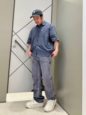「Guess（ゲス）のアイテム（帽子）」を使った、GUESS JAPANさん（メンズ・167cm）の夏コーディネート
