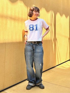 「GUESS JEANS（ゲスジーンズ）のアイテム」を使った、GUESS JAPANさん（レディース・165cm）の夏コーディネート