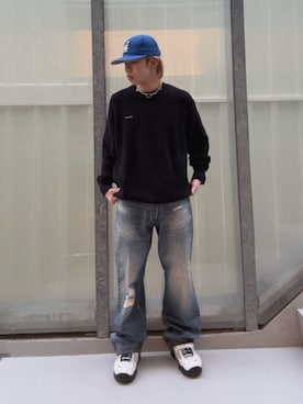 「アイテム（アンダーウェア）」を使った、GUESS JAPANさん（メンズ・165cm）の秋コーディネート