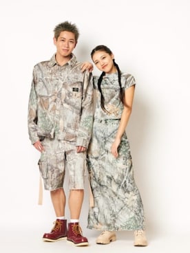 「Guess（ゲス）のアイテム（スカート）」を使った、GUESS JAPANさん（メンズ・174cm）の夏コーディネート