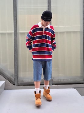 「アイテム（アンダーウェア）」を使った、GUESS JAPANさん（メンズ・165cm）の秋コーディネート