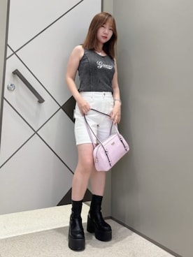 「GUESS」｜GUESS JAPANさん（レディース・152cm）の夏コーディネート