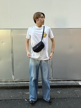 「アイテム（ハンドバッグ）」を使った、GUESS JAPANさん（メンズ・178cm）の夏コーディネート
