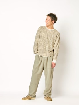 「Guess（ゲス）のアイテム（スウェット）」を使った、GUESS JAPANさん（メンズ・174cm）の夏コーディネート