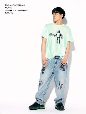 GUESS JAPANさん（メンズ・174cm）の春コーディネート