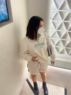 「Guess（ゲス）のアイテム（アクセサリー）」を使った、GUESS JAPANさん（レディース・147cm）の春コーディネート