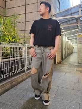 「GUESS」｜GUESS JAPANさん（メンズ・170cm）の夏コーディネート