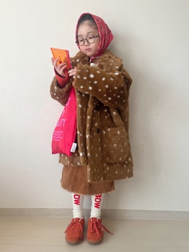 「アイテム（タイツ/ストッキング）」を使った、* 𝚝𝚘𝚛𝚒𝚌𝚘𝚝*さん（キッズ・110cm）の秋コーディネート