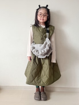 「アイテム（セットアップ）」を使った、* 𝚝𝚘𝚛𝚒𝚌𝚘𝚝*さん（キッズ・110cm）の秋コーディネート