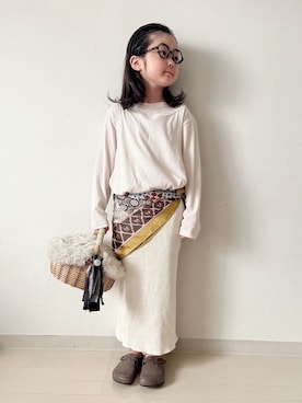 「アイテム（財布/小物）」を使った、* 𝚝𝚘𝚛𝚒𝚌𝚘𝚝*さん（キッズ・110cm）の秋コーディネート