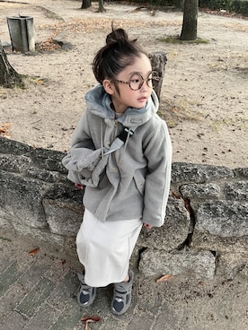 「ショルダーバッグ」｜「アイテム（その他アウター）」を使った、* 𝚝𝚘𝚛𝚒𝚌𝚘𝚝*さん（キッズ・110cm）の冬コーディネート