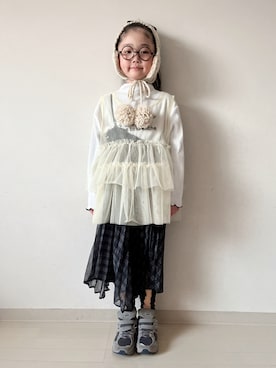 「アイテム（ダウンジャケット/コート）」を使った、* 𝚝𝚘𝚛𝚒𝚌𝚘𝚝*さん（キッズ・110cm）の冬コーディネート