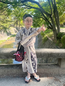 「アイテム（バッグ）」を使った、* 𝚝𝚘𝚛𝚒𝚌𝚘𝚝*さん（キッズ・110cm）の夏コーディネート