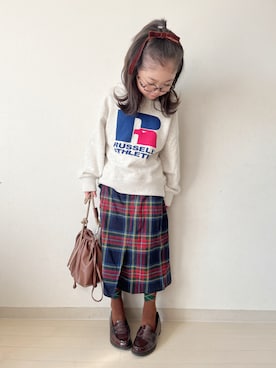 「アイテム（シューズ）」を使った、* 𝚝𝚘𝚛𝚒𝚌𝚘𝚝*さん（キッズ・110cm）の秋コーディネート