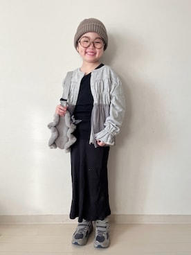 「アイテム（帽子）」を使った、* 𝚝𝚘𝚛𝚒𝚌𝚘𝚝*さん（キッズ・110cm）の冬コーディネート
