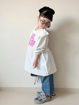 「アイテム（ワンピース）」を使った、* 𝚝𝚘𝚛𝚒𝚌𝚘𝚝*さん（キッズ・110cm）の夏コーディネート