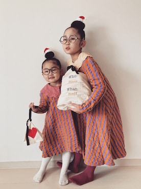 「H&M（エイチ・アンド・エム）のアイテム」を使った、* 𝚝𝚘𝚛𝚒𝚌𝚘𝚝*さん（キッズ・120cm）の冬コーディネート