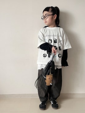 「アイテム（Tシャツ/カットソー）」を使った、* 𝚝𝚘𝚛𝚒𝚌𝚘𝚝*さん（キッズ・110cm）の夏コーディネート