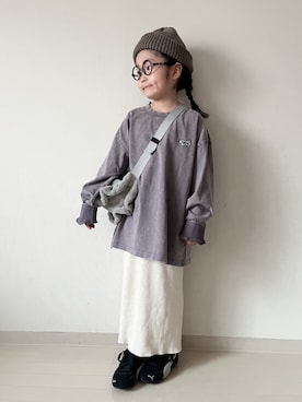 「アイテム（帽子）」を使った、* 𝚝𝚘𝚛𝚒𝚌𝚘𝚝*さん（キッズ・110cm）の秋コーディネート