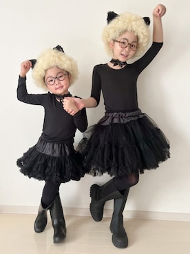 「halloween」｜「アイテム（ブーツ）」を使った、* 𝚝𝚘𝚛𝚒𝚌𝚘𝚝*さん（キッズ・130cm）の秋コーディネート