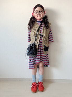 * 𝚝𝚘𝚛𝚒𝚌𝚘𝚝*さん(キッズ・120cm)の夏コーディネート