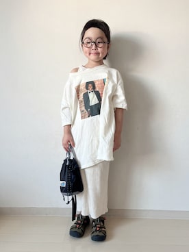 「アイテム（トップス）」を使った、* 𝚝𝚘𝚛𝚒𝚌𝚘𝚝*さん（キッズ・110cm）の夏コーディネート
