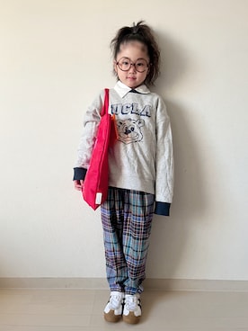 「アイテム（トップス）」を使った、* 𝚝𝚘𝚛𝚒𝚌𝚘𝚝*さん（キッズ・143cm）の秋コーディネート