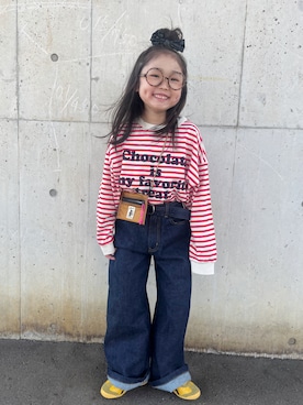 「Onitsuka Tiger（オニツカタイガー）のアイテム」を使った、* 𝚝𝚘𝚛𝚒𝚌𝚘𝚝*さん（キッズ・120cm）の春コーディネート